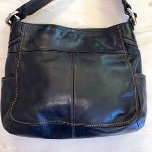 FOSSIL Genuine leather shoulder bag 75082